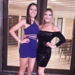 Off the Shoulder Asymmetric Dress